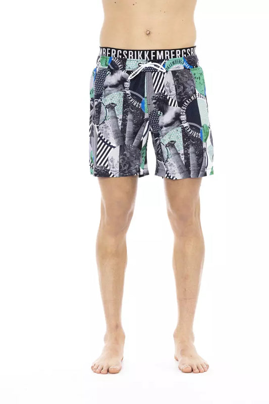 Bikkembergs Multicolor Polyester Men Swim Short Bikkembergs