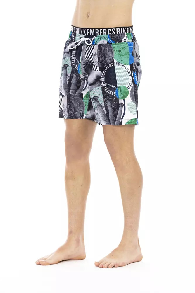 Bikkembergs Multicolor Polyester Men Swim Short Bikkembergs