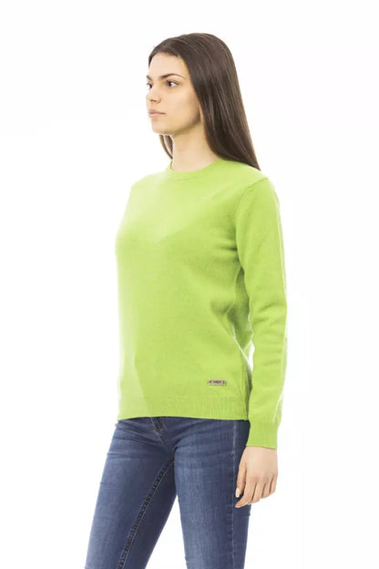 Baldinini Trend Green Wool Women Sweater Baldinini Trend