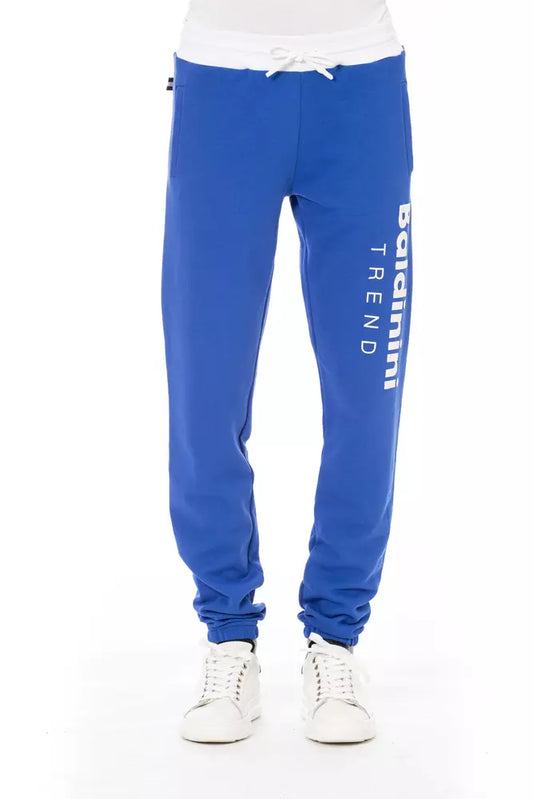 Baldinini Trend Blue Cotton Men Pants Baldinini Trend