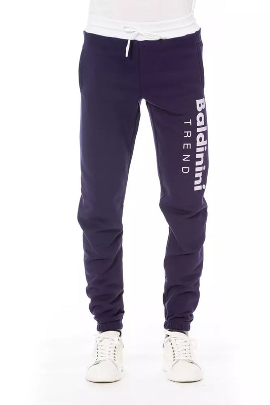 Baldinini Trend Purple Cotton Men Pants Baldinini Trend