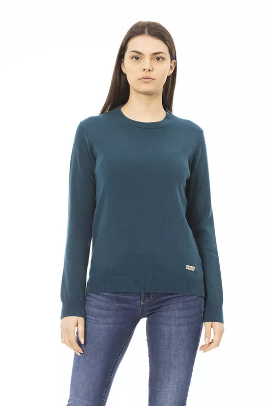 Baldinini Trend Green Wool Women Sweater Baldinini Trend