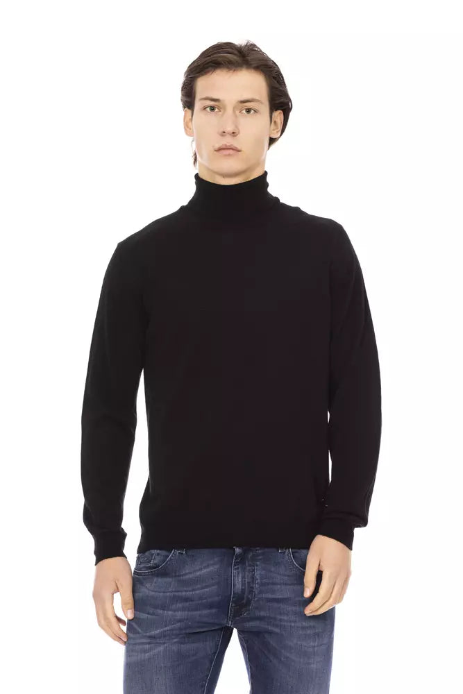 Baldinini প্রবণতা মার্জিত Turtleneck মনোগ্রাম সোয়েটার