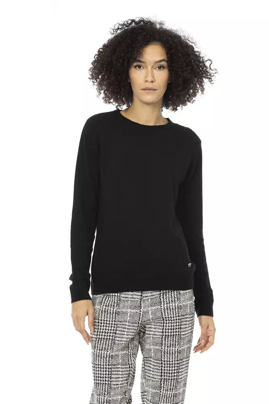 Baldinini Trend Black Wool Women Sweater Baldinini Trend