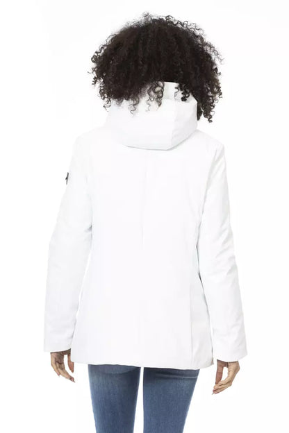 Baldinini Trend White Polyester Women Jacket Baldinini Trend