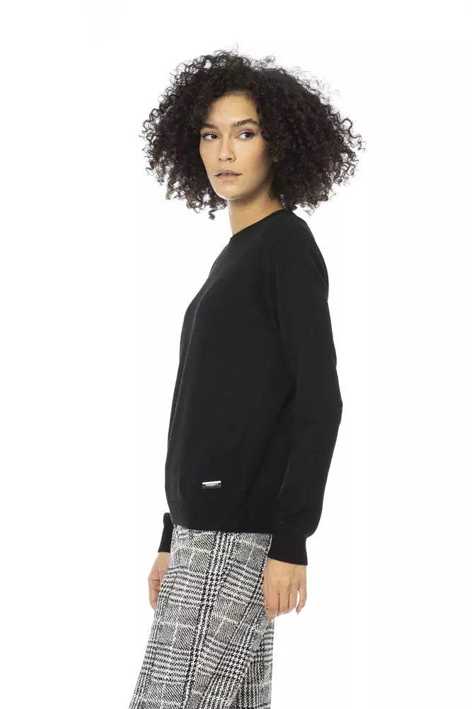 Baldinini Trend Black Wool Women Sweater Baldinini Trend