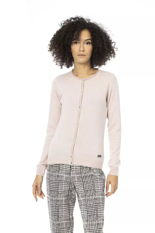 Baldinini Trend Pink Wool Women Sweater Baldinini Trend