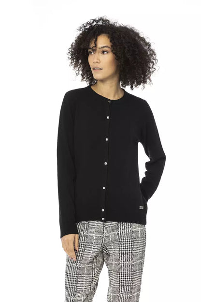 Baldinini Trend Black Wool Women Sweater Baldinini Trend