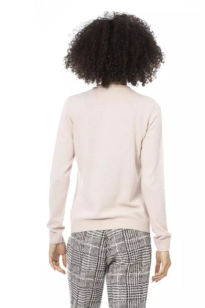 Baldinini Trend Pink Wool Women Sweater Baldinini Trend