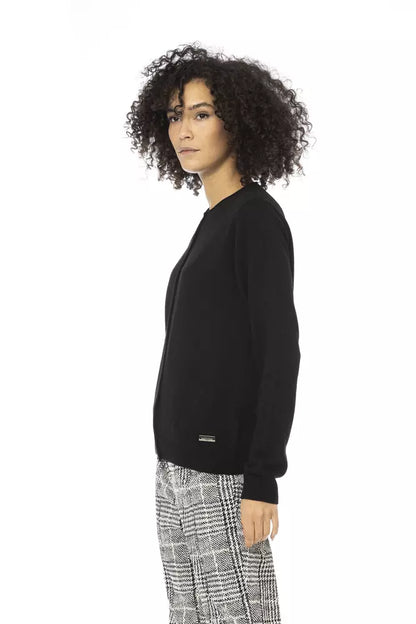 Baldinini Trend Black Wool Women Sweater Baldinini Trend