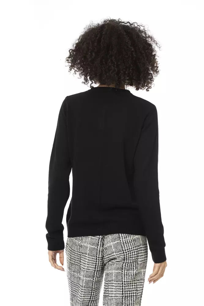 Baldinini Trend Black Wool Women Sweater Baldinini Trend