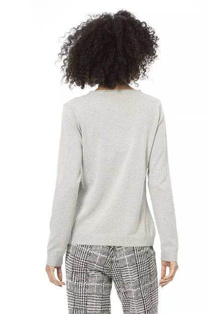 Baldinini Trend Gray Wool Women Sweater Baldinini Trend