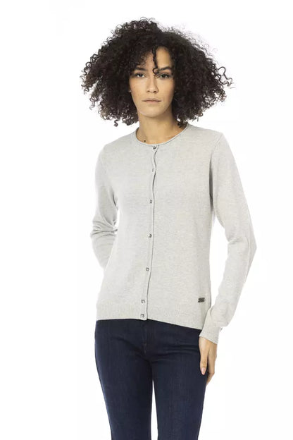 Baldinini Trend Gray Wool Women Sweater Baldinini Trend