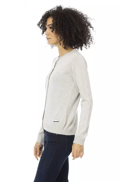 Baldinini Trend Gray Wool Women Sweater Baldinini Trend