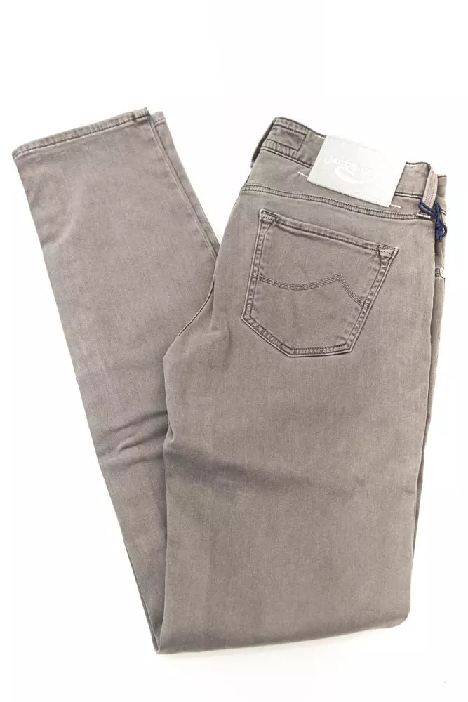 Jacob Cohen Gray Modal Women Jeans