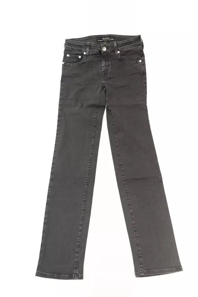 Jacob Cohen Black Cotton Women Jeans Jacob Cohen