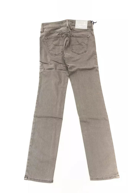 Jacob Cohen Gray Modal Women Jeans Jacob Cohen