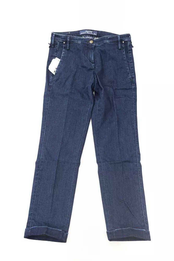 Jacob Cohen Blue Cotton Women Jeans Jacob Cohen