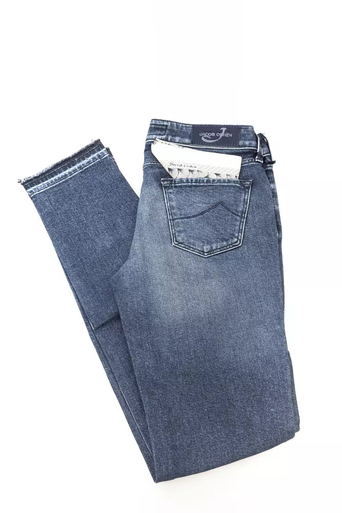 Jacob Cohen Blue Cotton Women Jean