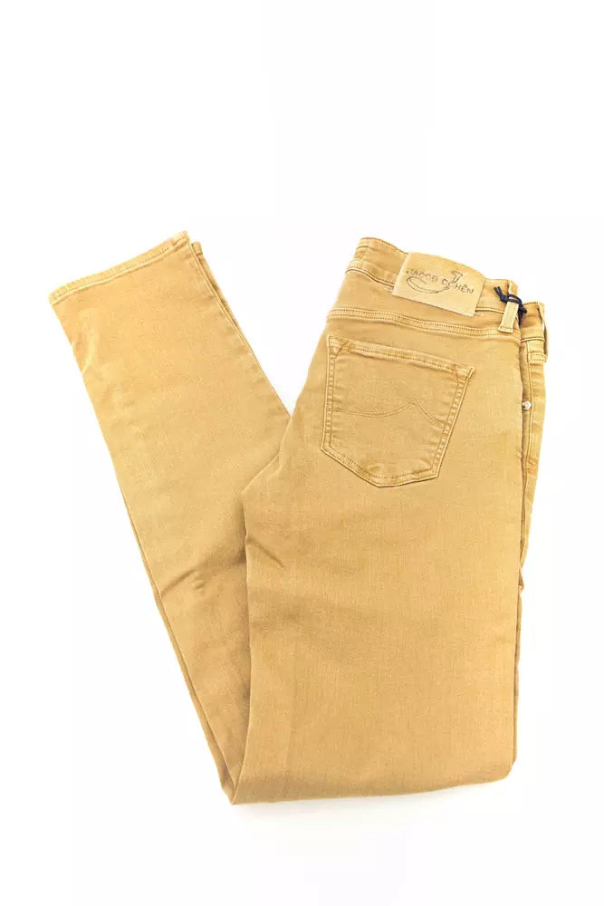 Jacob Cohen Beige Cotton Women Jeans Jacob Cohen