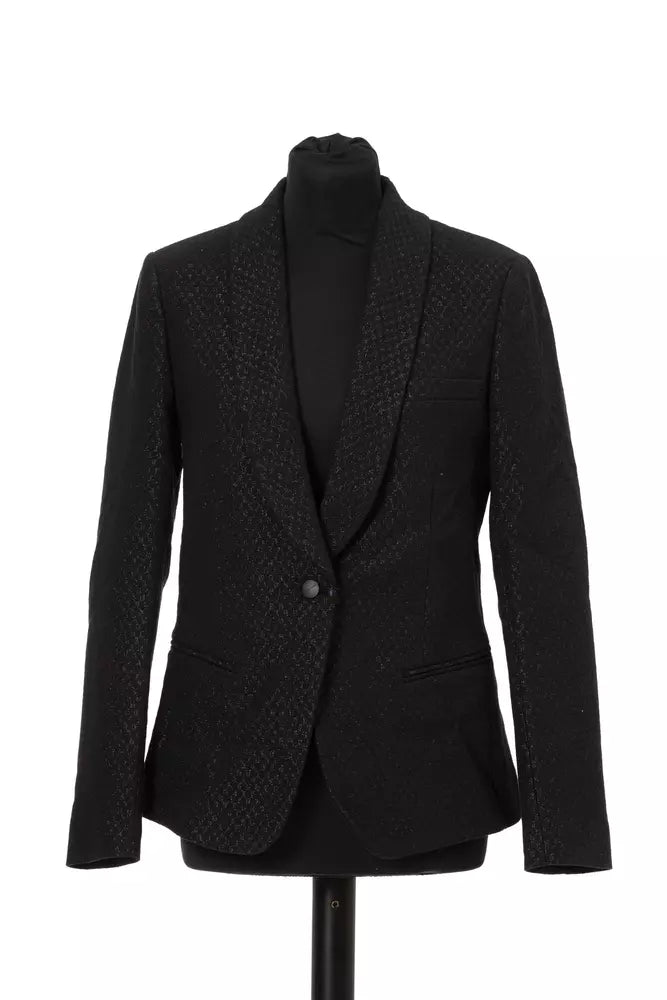 Jacob Cohen Black Cotton Women Blazer Jacob Cohen