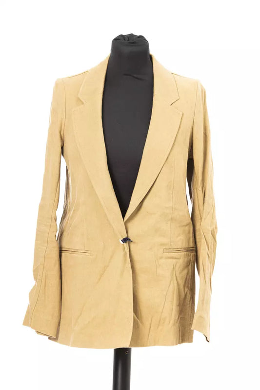 Jacob Cohen Beige Cotton Women Blazer Jacob Cohen