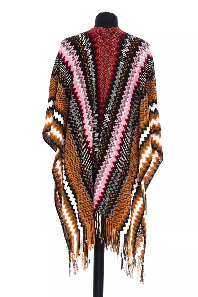 Missoni Multicolor Wool Women Poncho Missoni