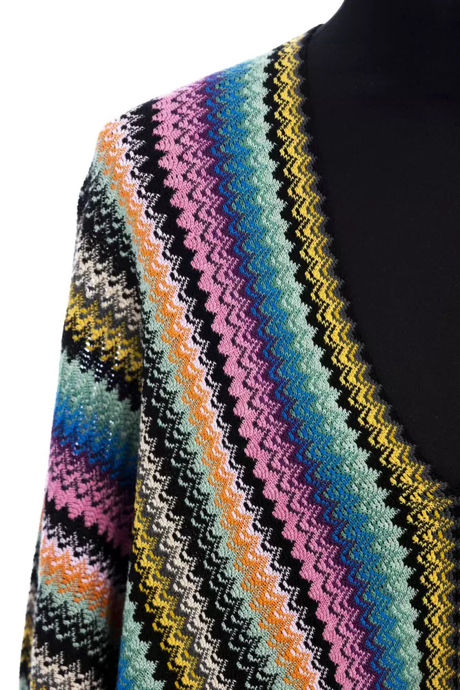 Missoni Multicolor Wool Women Poncho Missoni