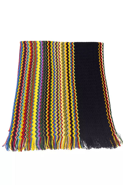 Missoni Multicolor Wool Men Scarf Missoni