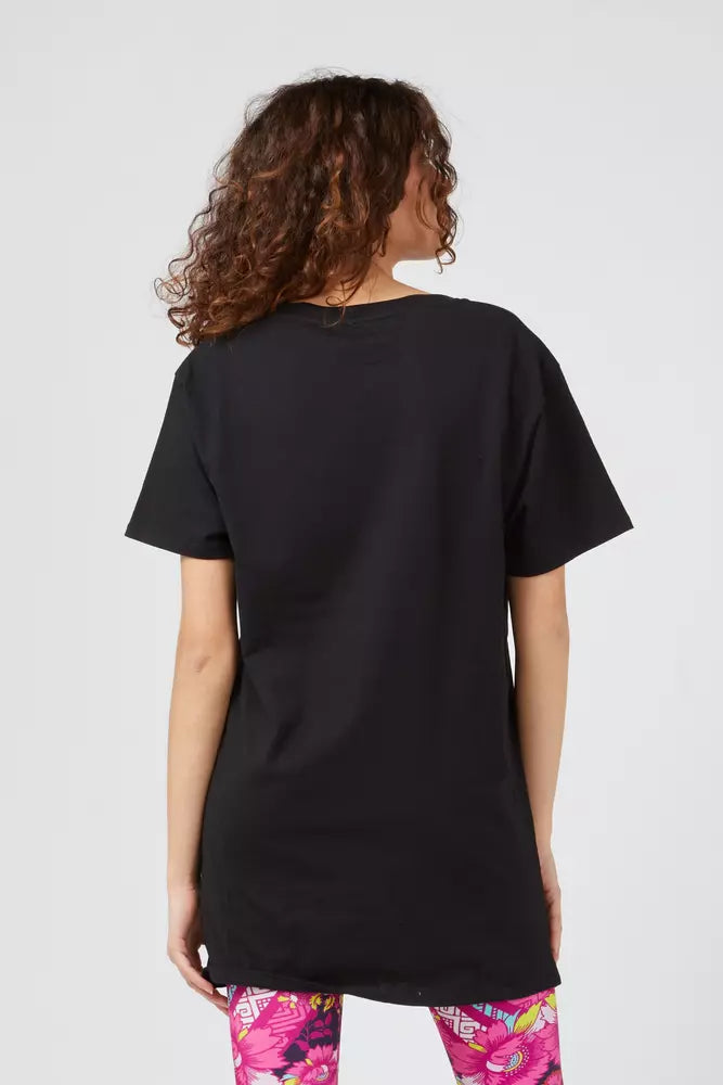 Custo Barcelona Black Cotton Women T-Shirt Custo Barcelona