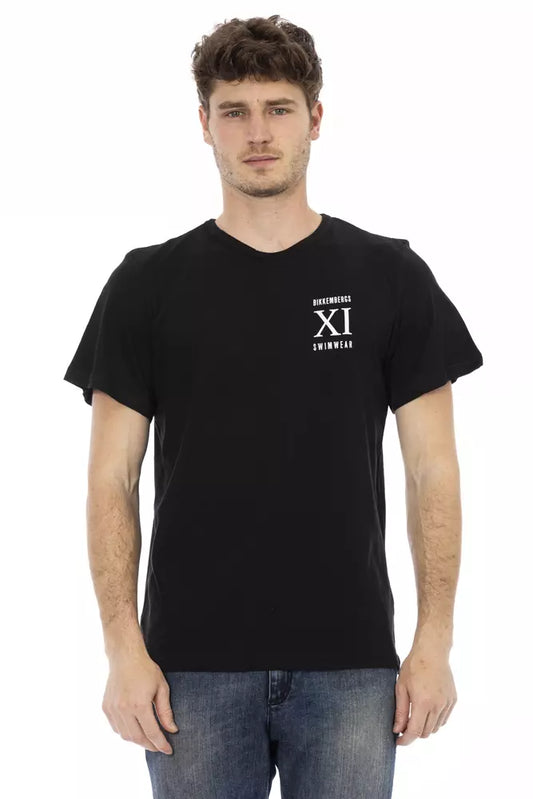 Bikkembergs Black Cotton Men T-Shirt Bikkembergs