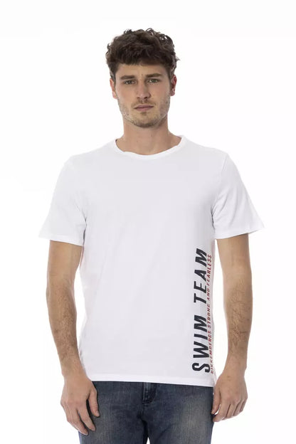 Bikkembergs White Cotton Men T-Shirt Bikkembergs