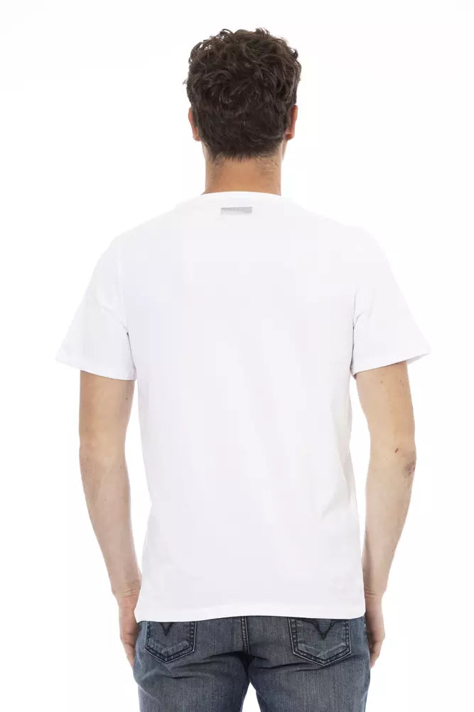 Bikkembergs White Cotton Men T-Shirt Bikkembergs