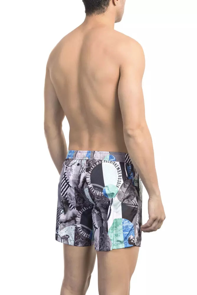 Bikkembergs Multicolor Polyester Men Swim Short Bikkembergs