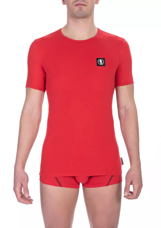 Bikkembergs "Red Cotton Men T-Shirt" Bikkembergs