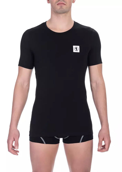 Bikkembergs Black Cotton Men's T-Shirt Bikkembergs