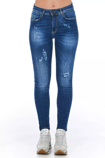 Frankie Morello Blue Denim Women Jeans Frankie Morello