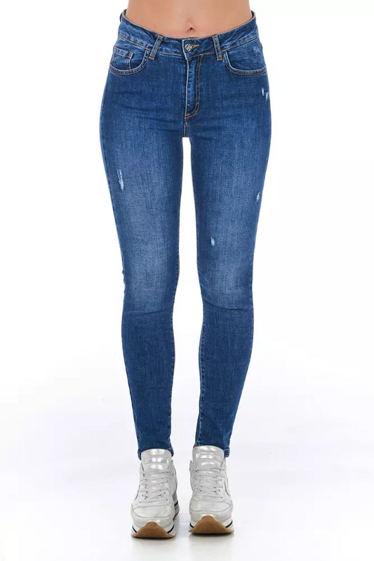 Frankie Morello Blue Denim Women Jeans Frankie Morello