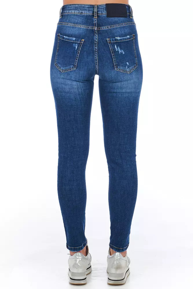 Frankie Morello Blue Denim Women Jeans Frankie Morello