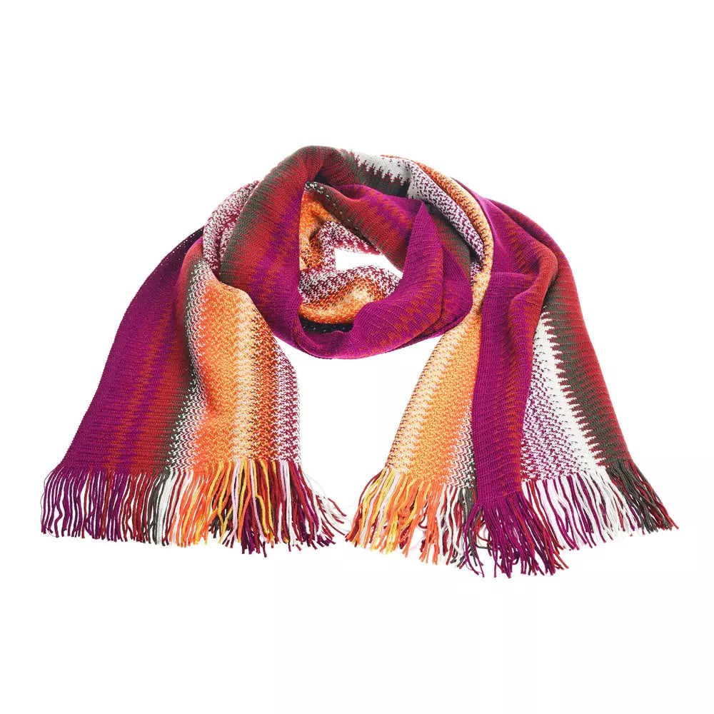 Missoni Multicolor Wool Men Scarf Missoni