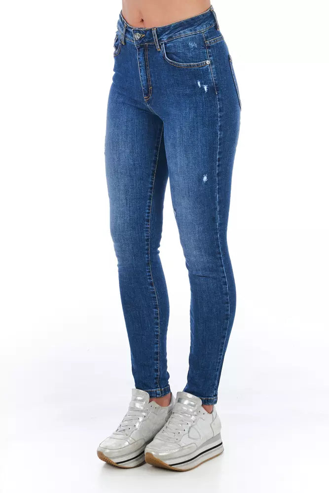 Frankie Morello Blue Denim Women Jeans Frankie Morello