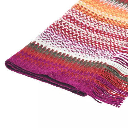 Missoni Multicolor Wool Men Scarf Missoni