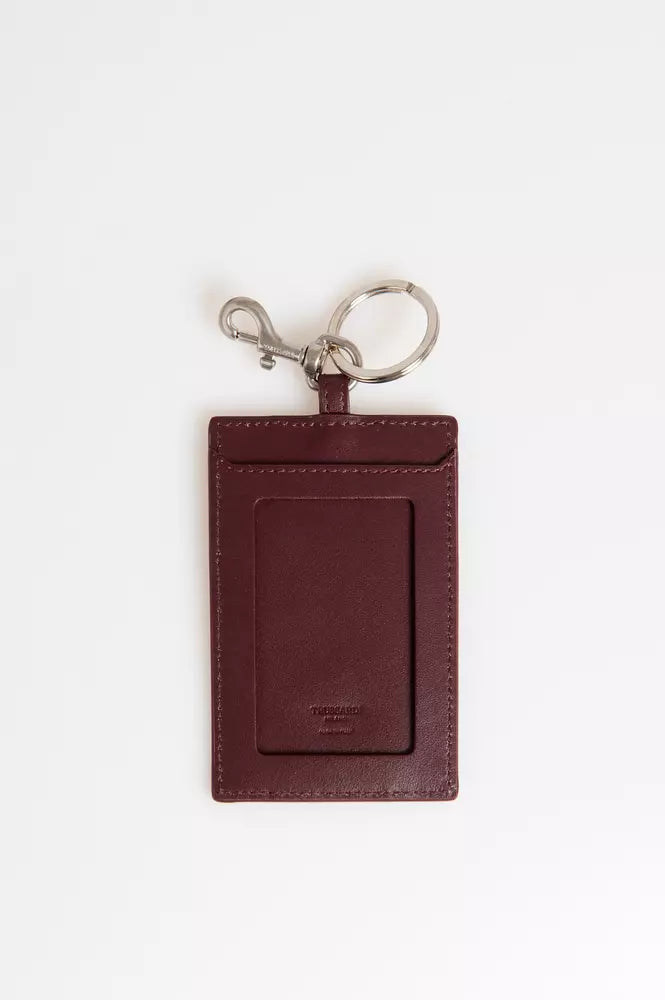 Trussardi Brown Leather Men Keychain Trussardi