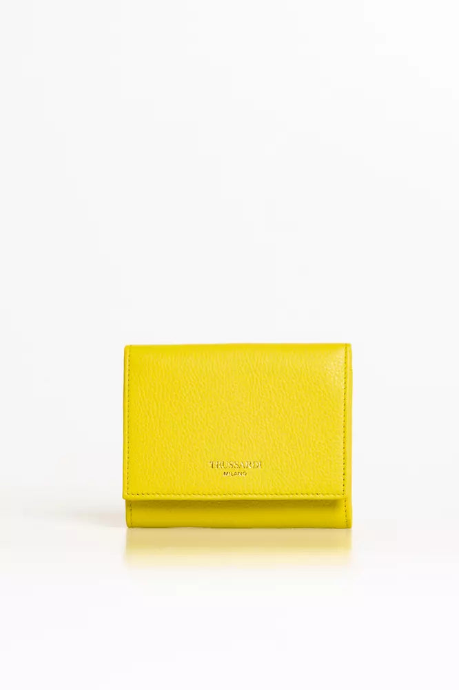 Trussardi Yellow Leather Women Wallet Trussardi