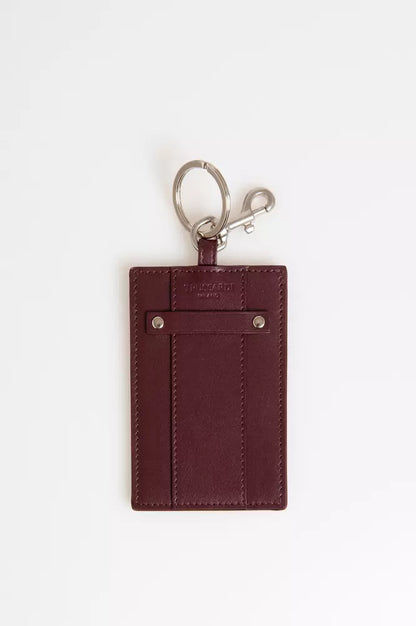 Trussardi Brown Leather Men Keychain Trussardi