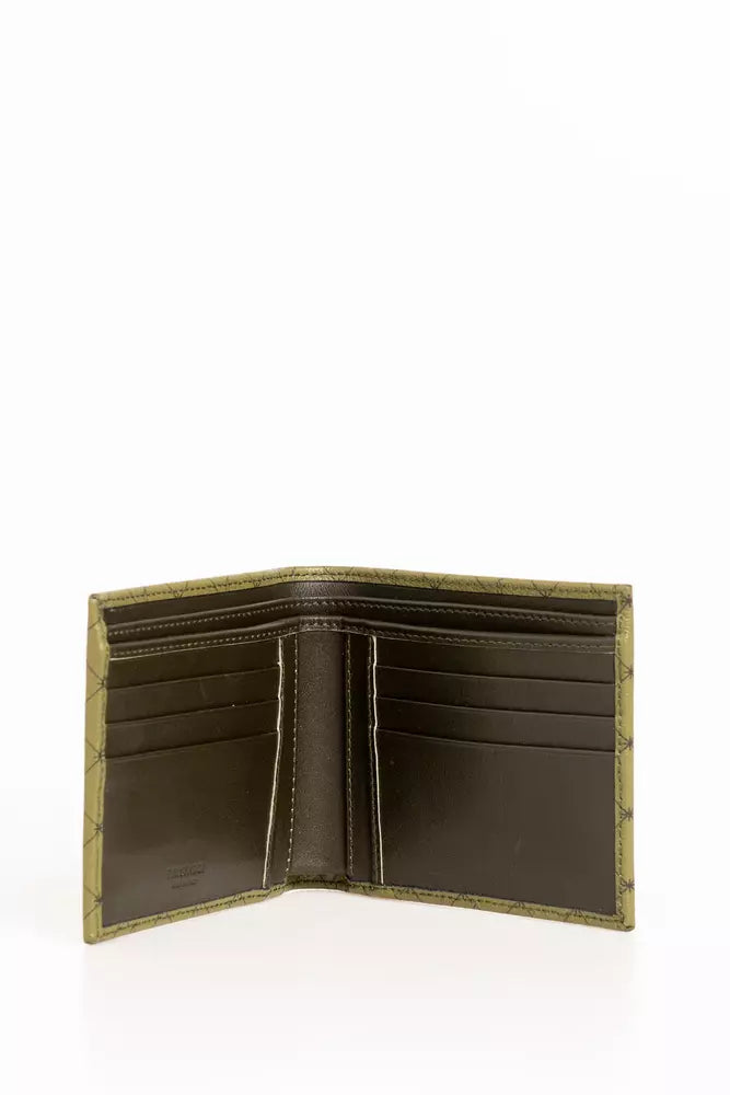 Trussardi Green Leather Men Wallet Trussardi