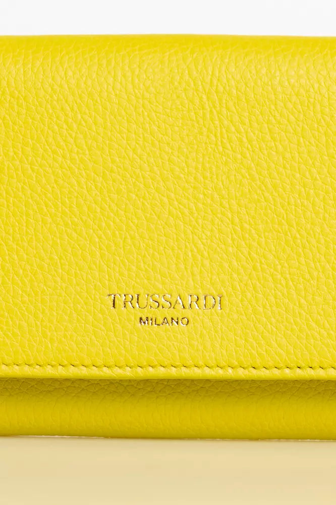 Trussardi Yellow Leather Women Wallet Trussardi