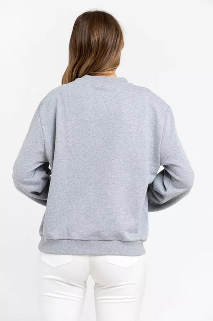 Trussardi Gray Cotton Women Sweater Trussardi