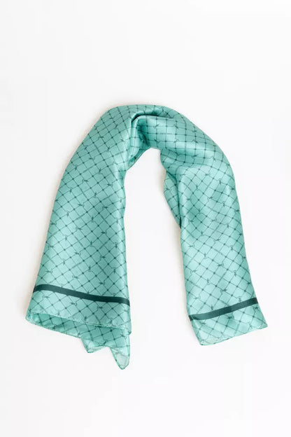 Trussardi Light Blue Silk Women Scarf Trussardi