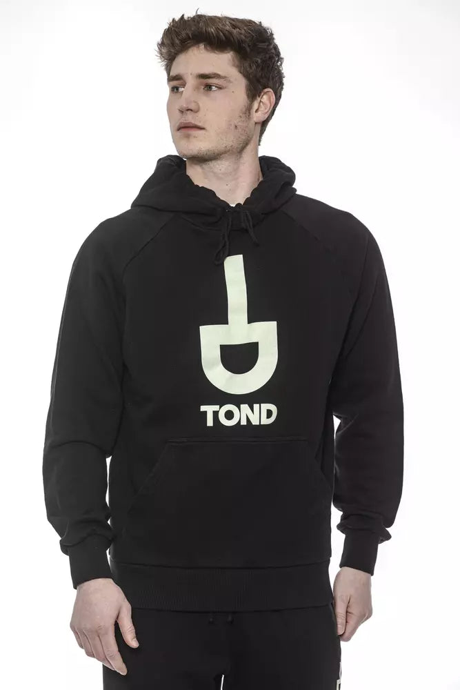 Tond Black Cotton Men Sweater Tond